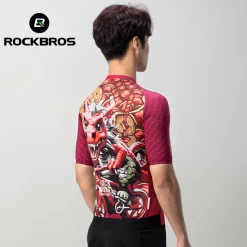 ROCKBROS Dragon Year Paint Model Series Quick Dry Cycling Jersey for Spring Summer