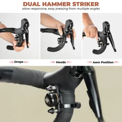 ROCKBROS Dual Hammer Bike Bell