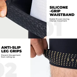ROCKBROS Elastic Interface® Pads Men’s Cycling Waist Shorts - YDDK013