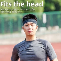 ROCKBROS Elastic Non-Slip Headband for Men Women Soft Sweatband for Running, Yoga Workouts
