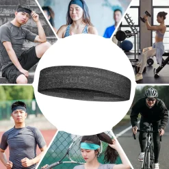 ROCKBROS Elastic Non-Slip Headband for Men Women Soft Sweatband for Running, Yoga Workouts