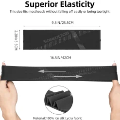 ROCKBROS Elastic Non-Slip Headband for Men Women Soft Sweatband for Running, Yoga Workouts