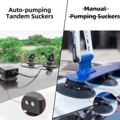 ROCKBROS Electric Suction Cup Bike Rack for Car Roof No Hitch No Paint Damage