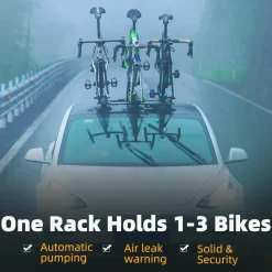 ROCKBROS Electric Suction Cup Bike Rack for 1-3 Bikes Safe Mount