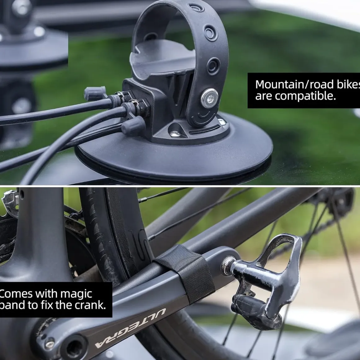 ROCKBROS Electric Suction Cup Bike Rack for 1-3 Bikes Safe Mount