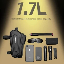 ROCKBROS EVA Waterproof Bike Phone Frame Bag for 6.8" Phones