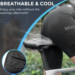 ROCKBROS Extra Soft Silicone Bike Seat Cushion – Anti-Slip, Breathable Cover