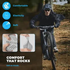 ROCKBROS Extra Soft Silicone Bike Seat Cushion – Anti-Slip, Breathable Cover