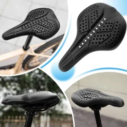 ROCKBROS Extra Soft Silicone Bike Seat Cushion – Anti-Slip, Breathable Cover