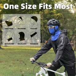 ROCKBROS Face Mask Cooling Neck Gaiter Breathable Face Covering Summer Balaclava