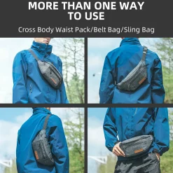 ROCKBROS Fanny Pack 1.5L Capacity Belt Bag