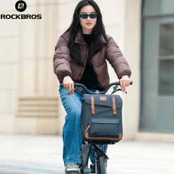 ROCKBROS Fashion Vintage Folding Bike Backpack