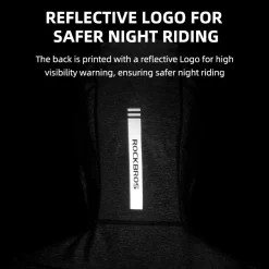 ROCKBROS Fleece-Lined Warmth Windproof Balaclava Ski Mask Reflective Logo