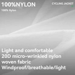 ROCKBROS Fluorescent Lightweight Cycling Phosphorescent Jacket Foldable