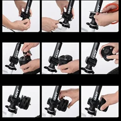 ROCKBROS Folding Bike Lock Anti-theft Alloy Lock with Mounting Bracket