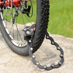 ROCKBROS Folding Bike Lock Anti-theft Alloy Lock with Mounting Bracket
