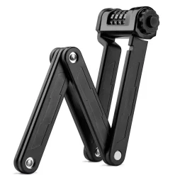 ROCKBROS Folding Bike Lock Heavy Duty Anti-Theft 4-Digit Combination Lock with Mount