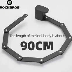 ROCKBROS Folding Bike Lock Smart Fingerprint Heavy Duty Anti Theft Bike Lock