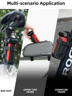 ROCKBROS Folding Heavy Duty Anti Theft Bike Lock 120cm/47.24inch with 2 Keys