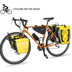ROCKBROS Front Roller Panniers Bag Sturdy with Handle Shoulder Strap 1 Pair