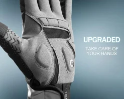 ROCKBROS Full Finger Cycling Gloves for Men, Motorcycle and Mountain Bike Gloves