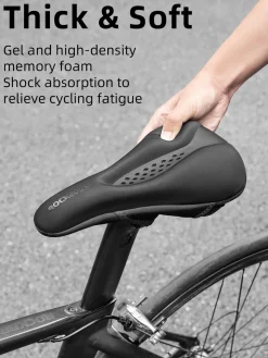 ROCKBROS Gel Bike Seat Cover Comfortable Padded Cushion for Peloton