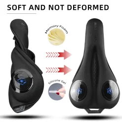 ROCKBROS Gel Bike Seat Cushion Padded Narrow Cover for Peloton Spin Bikes