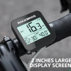 ROCKBROS GPS Bike Computer Accurate Wireless Speedometer with Backlight