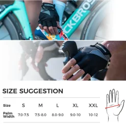 ROCKBROS Half-Finger Gel Padded Cycling Gloves Summer