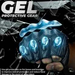 ROCKBROS Half-Finger Gel Padded Cycling Gloves Shock-Absorbing for Men Women