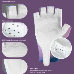ROCKBROS Half-Finger Women Cycling Gloves Shock-Absorbing