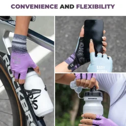 ROCKBROS Half-Finger Women Cycling Gloves Summer Gradient