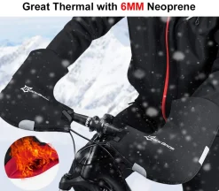 ROCKBROS Handlebar Mittens - Cold Weather Windproof MTB Bar Covers