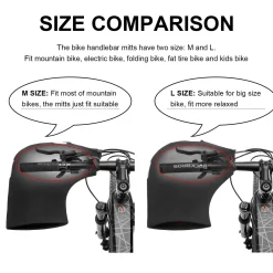 ROCKBROS Handlebar Mittens - Cold Weather Windproof MTB Bar Covers
