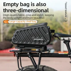 ROCKBROS Hard Shell EVA Bike Rack Bags Waterproof with Lock 7.5L