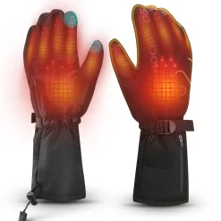 ROCKBROS Heated Gloves, Rechargeable Winter Touchscreen Gloves for Cycling, Skiing, Motorcycling