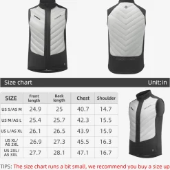 ROCKBROS Heated Vest – Fast Heating, 5 Zones, Unisex, Washable