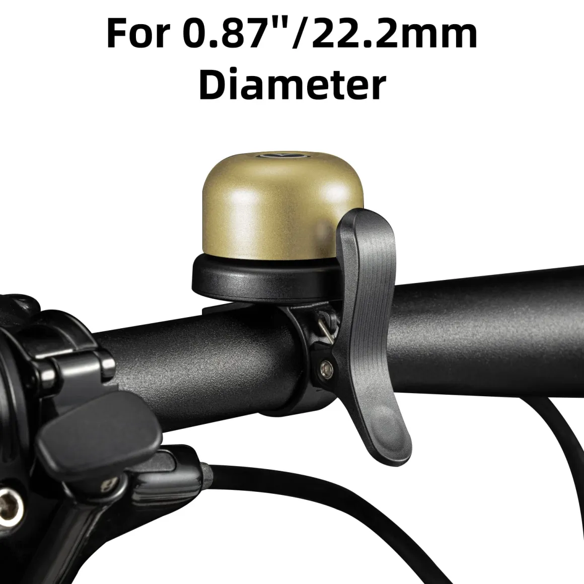 ROCKBROS Hidden AirTag Bike Bell, Anti-Theft GPS Tracker for 0.87"/22.2mm, 1"/25.4mm, 1.25"/31.8mm Handlebars