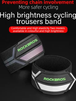 ROCKBROS High Brightness Reflective Trouser Band Adjustable Elastic