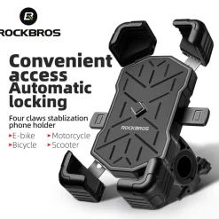 ROCKBROS HW-117 Bike Phone Mount 1s Lock Bike