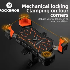 ROCKBROS HW-117 Bike Phone Mount 1s Lock Bike