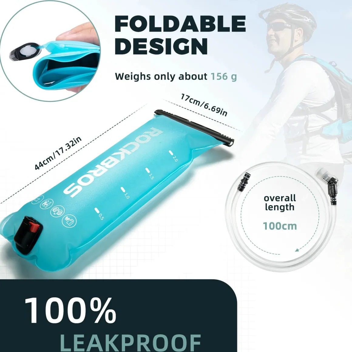 ROCKBROS Hydration Bladder 2L Water Reservoir