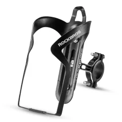 ROCKBROS 2-in-1 Bike Cup Holder Adjustable Bottle Cage for Handlebars & Seat Post