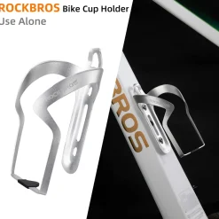 ROCKBROS 2-in-1 Bike Cup Holder Adjustable Bottle Cage for Handlebars & Seat Post