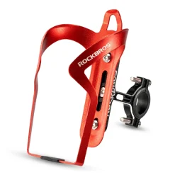 ROCKBROS 2-in-1 Bike Cup Holder Adjustable Bottle Cage for Handlebars & Seat Post