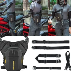 ROCKBROS 3-IN-1 Motorcycle Leg Bag Waterproof, Multi-Functional 10L Pack