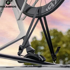 ROCKBROS Inverted Roof Bike Rack for Cars Quick-Release Straps and Clamps