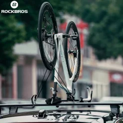 ROCKBROS Inverted Roof Bike Rack for Cars Quick-Release Straps and Clamps