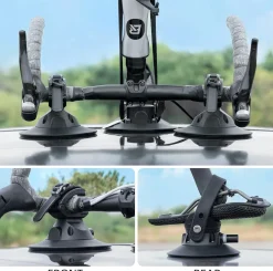 ROCKBROS Inverted Suction Cup Bike Rack Secure Mount for 1 Bike No Removal Needed