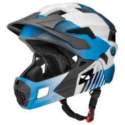 ROCKBROS Kids Full Face Bike Helmet Ages 5-14 Anti-Collision Detachable Chin